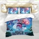 thumbnail image 5 of 200% Lobo Conjunto de sábanas temático, trío de piezas, cómodo y amigable con la piel, diseño único, regalo de decoración para el hogar para familiares, amigos y fans,140cm *210cm, 5 of 6