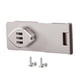 thumbnail image 1 of Cerradura De Puerta De Gabinete Con Tornillos, Cerradura De Cajón Para Puerta De Granero, Baño, Puertas Pequeñas, Plateado, 4,5 Pulgadas, 1 of 5