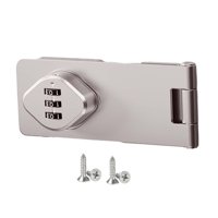 Bothyi - Cerradura De Puerta De Gabinete Con Tornillos, Cerradura De Cajón Para Puerta De Granero, Baño, Puertas Pequeñas, Plateado, 4,5 Pulgadas