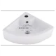 thumbnail image 4 of Lavamanos Esquinero Colgante De Loza 32x43 cm Color Blanco, 4 of 5