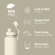 thumbnail image 5 of BOTELLA Hydrapeak 1,2 L Marfil con Sorbete y Tapa de Trago Rápido, 5 of 8