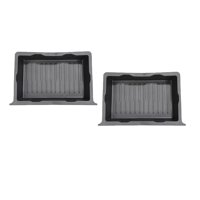 Magideal - Organizador De Caja De Almacenamiento Debajo Del Asiento Automático, Soporte De Caja De Cajón De Contenedor De Bandeja Oculta De Asiento Trasero, Para 2 Piezas