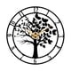 thumbnail image 4 of Reloj De Pared Grande, Decoración Que No Hace Tictac, Decoración Del Hogar Para Oficina, Aula, Granja, Negro, 4 of 5