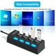 thumbnail image 2 of Multipuerto HUB 4 USB Extension 4 Puertos Extensor Botones De Encendido Notebook O PC USB Switch extensor con cable y power adapter, 2 of 4