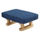 thumbnail image 5 of Reposapiés Rectangular Con Patas De Madera Para Comedor, Dormitorio, Escritorio, Color Azul, 5 of 5