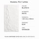 thumbnail image 3 of Panel Pu 120 X 60 Cm Alabaster Pu 01, 3 of 3