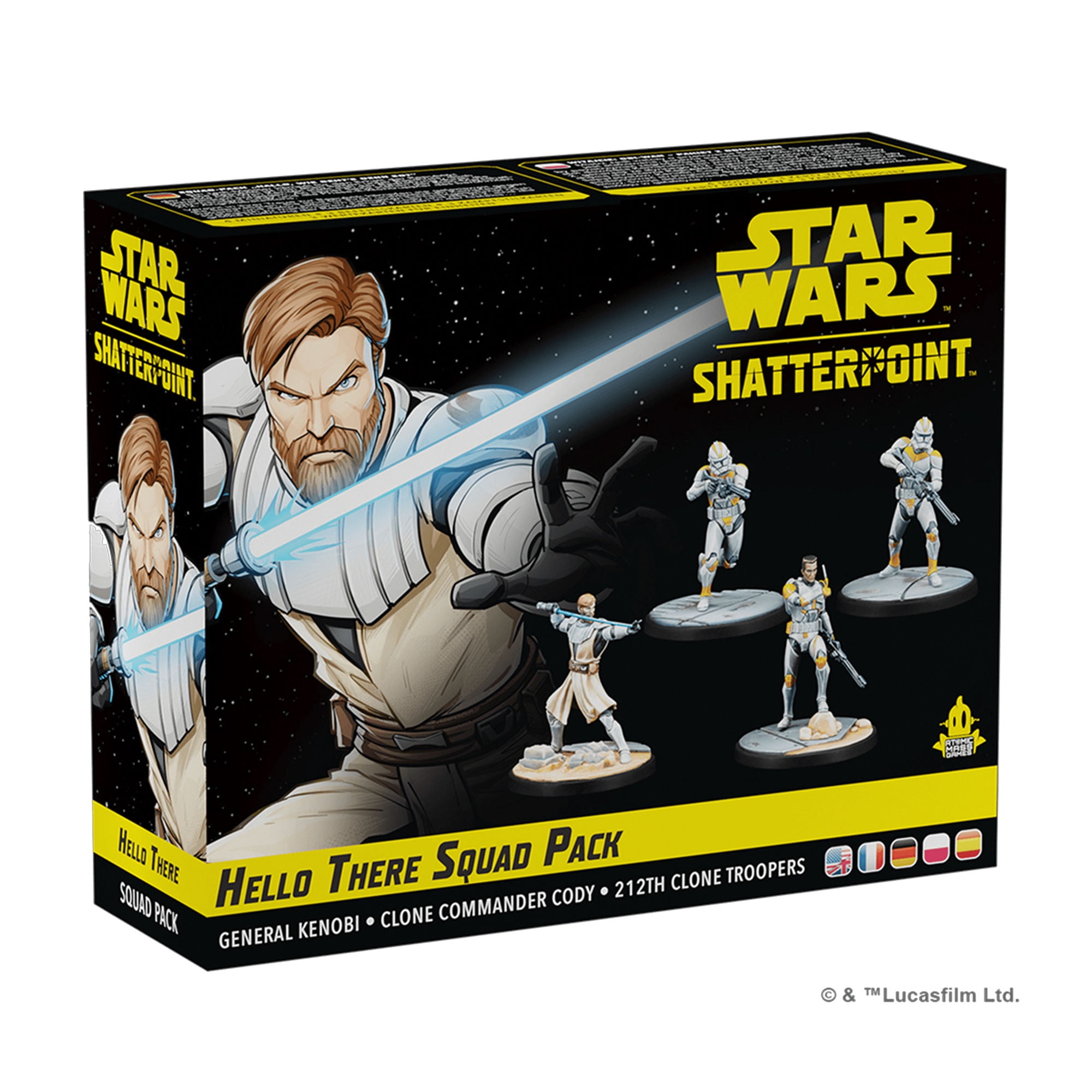 Asmodee - Juego De Miniaturas Shatterpoint-Hello There, General Obi-Wan Kenobi