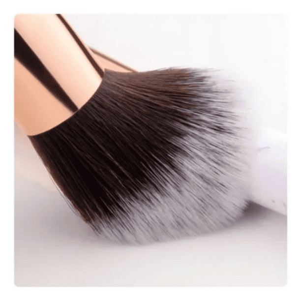 Set 10 Brochas Para Maquillaje Diseño Marmol Blanco Lider