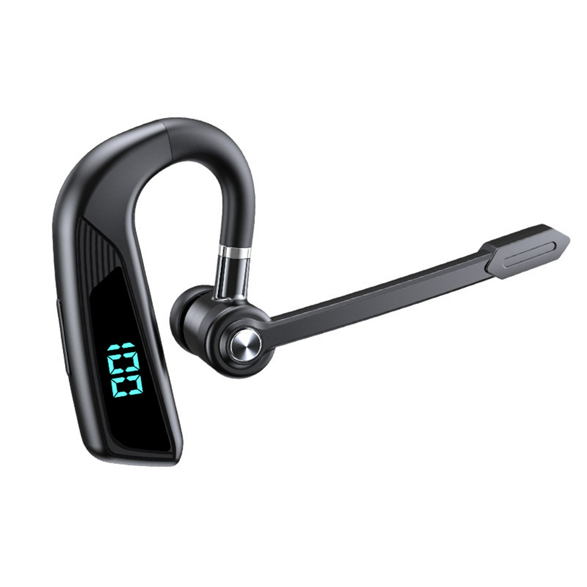 Veat00l - V16 Auricular Bluetooth Inalámbrico Ultra Larga Espera Colgando Auriculares De Negocios Led De Pantalla Digital Inteligente De Cancelación De Ruido Negro