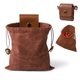 thumbnail image 1 of 2 paquete Bolsa de forraje, al aire libre recogiendo bolsas de fruta, Bolsa de forraje de lienzo cerado, Bolsa de cinturón de cuero plegable con cordón Bolsa de recogida multipropósito para, 1 of 3