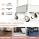 thumbnail image 4 of Carro Organizador Plegable de 3 Niveles Blanco, 4 of 6
