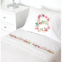 Tuyo Print - Juego De Sábanas 1,5 Pl Letras Vintage B