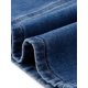 thumbnail image 5 of INSPIRE CHIC Falda de Mezclilla para Mujer Cintura Elástica Abertura Trasera Bolsillos Maxi Largo Faldas Largas de Jean M Azul, 5 of 6