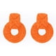 thumbnail image 4 of Arete Cc Clothing Envoltura De Rafia Naranja, 4 of 5
