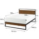 thumbnail image 5 of Cama Suzanne Zinus Colchon Espuma Green Tea 2 Plazas, 5 of 6