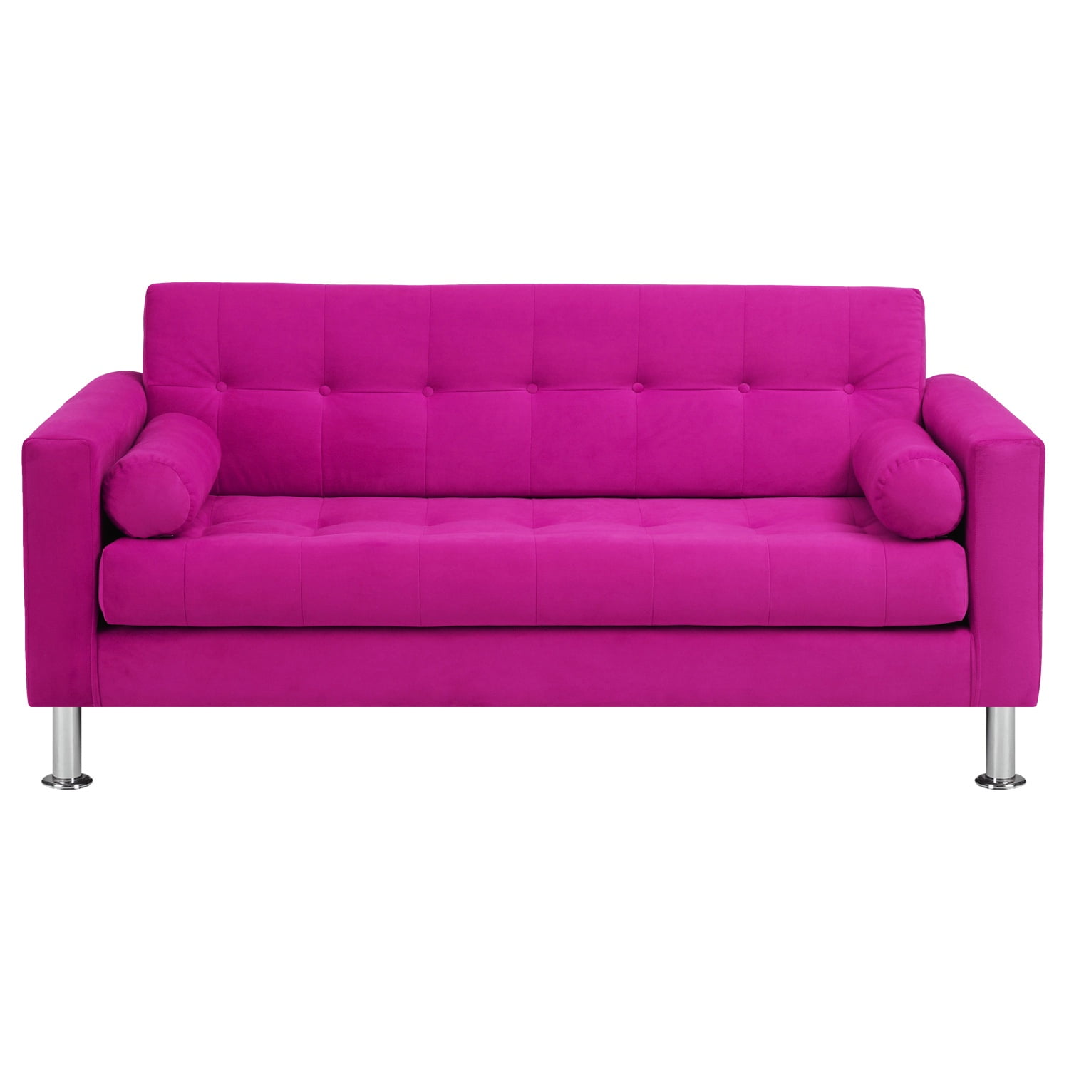 Bodevir - Sofa Retro 3c Felpa 12 Fucsia