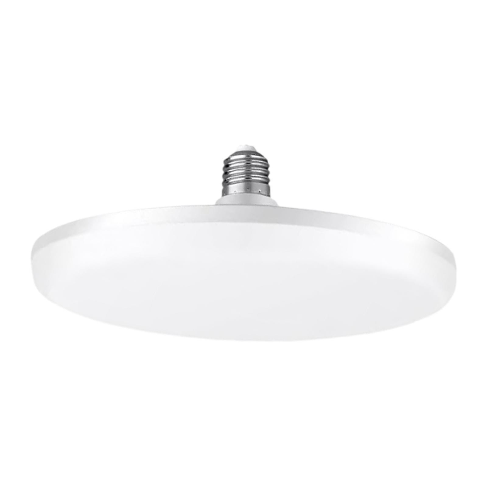 Magideal - Bombilla Led Lámpara De Techo Led Base De Tornillo De 27 Mm Accesorio De Iluminación De 48 W Luz De Disco Led De Superficie Blanca Para Pasillo Sótano