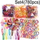 thumbnail image 1 of Colorful Hair Ties Set Hair Scrunchies For Girls Women, Elastic Ponytail Clips Holders Rubber Band For Hair, Traceless Hair Ropes Set Hair Elastics For Baby, 1 of 5