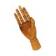thumbnail image 3 of Maniquí De Madera Modelo De Mano Mano Derecha Articulada Figura 10 Marrón, 3 of 5