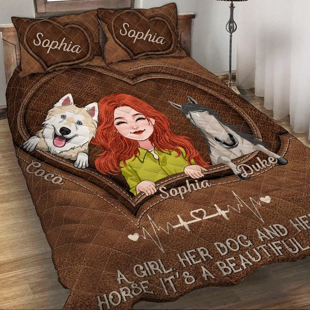 Juego De Edredón Personalizado Qué Cosa Tan Hermosa Caballos