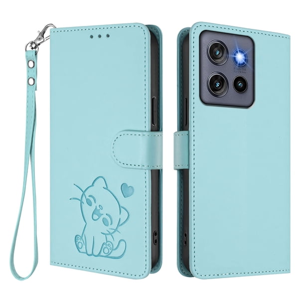 Funda Billetera Magnética para Motorola Edge 60 Neo, Verde Claro