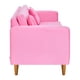 thumbnail image 5 of Sofa New Retro 3C + 2 Pouf Felpa 04 Rosado, 5 of 6