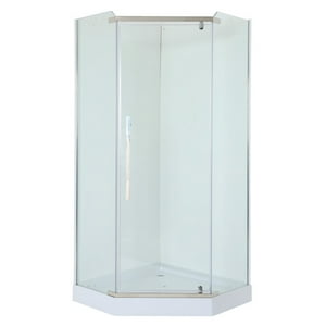 Joytek - Shower Door 90X90Cm 6Mm Mampara Diamante (Sin Receptáculo)