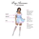 thumbnail image 5 of Vestido estilo vichy Costume Leg Avenue, azul, para mujer, talla L, 5 of 5