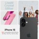 thumbnail image 2 of Funda Spigen para iPhone 16, cristal líquido, purpurina, cuarzo rosa, 2 of 7