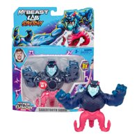 Figura Mrbeast Lab Hyper Fusion Stretchy Hero Sabertooth Calamar