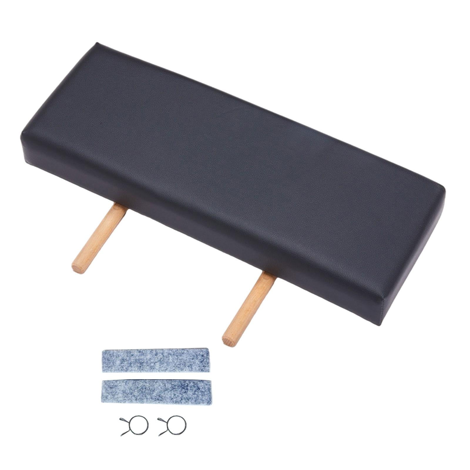 Magideal - Cojín Extensible Para Camilla De Masaje, Reposapiés Extensible, Apto Para La Mayoría De Las Camillas, Suave Y Cómodo, Equipo Portátil Para Salón De Sp Negro