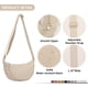 thumbnail image 3 of Bolso bandolera de nailon con forma de media luna para mujer y hombre, pequeño bolso bandolera de viaje, riñonera ligera con correa ajustable y cremallera, bolso de hombro redondo y suave para uso dia, 3 of 7