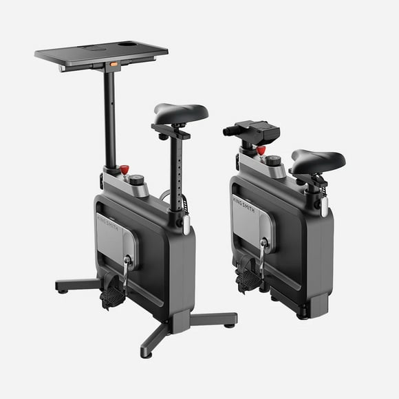 Bicicleta estática plegable KingSmith W1B para interiores, debajo del escritorio, con cómodo cojín de asiento y resistencia magnética