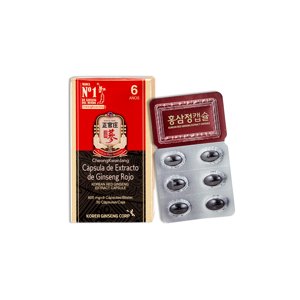 Korean Red Ginseng - Energizante - Ginseng Rojo Extracto X 30 Capsulas