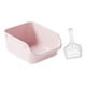 thumbnail image 1 of Bandeja De Arena Para Gatos Abierta Antisalpicaduras Bandeja De Arena Antiadherente Portátil Rosa, 1 of 5