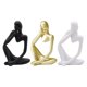 thumbnail image 4 of Estatuilla De Escultura De Pensador, Estatuas Para El Hogar, Decoraciones De Librería Modernas, 3 Uds., 4 of 7