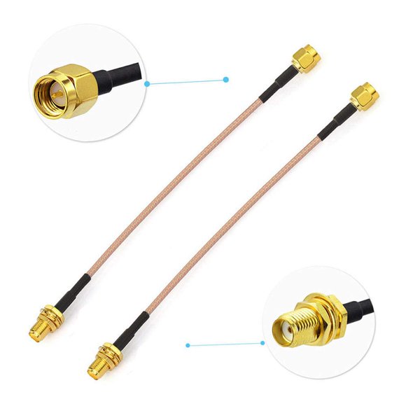 Cable BINGFU SMA hembra a macho RG316 15 cm (2 unidades)