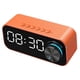 thumbnail image 1 of Reloj Despertador Dual Espejo Bluetooth Con Altavoz Estéreo Temporizador Escritorio Naranja, 1 of 3