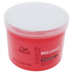 Wella - Mascarilla Invigo Brilliance Para Cabello Áspero De Para Unisex - Mascarilla De 16,9 Oz