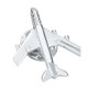 thumbnail image 4 of Hombres Moda Plata Avión Botón Collar Clip Broche Pin Joyería Regalo, 4 of 5