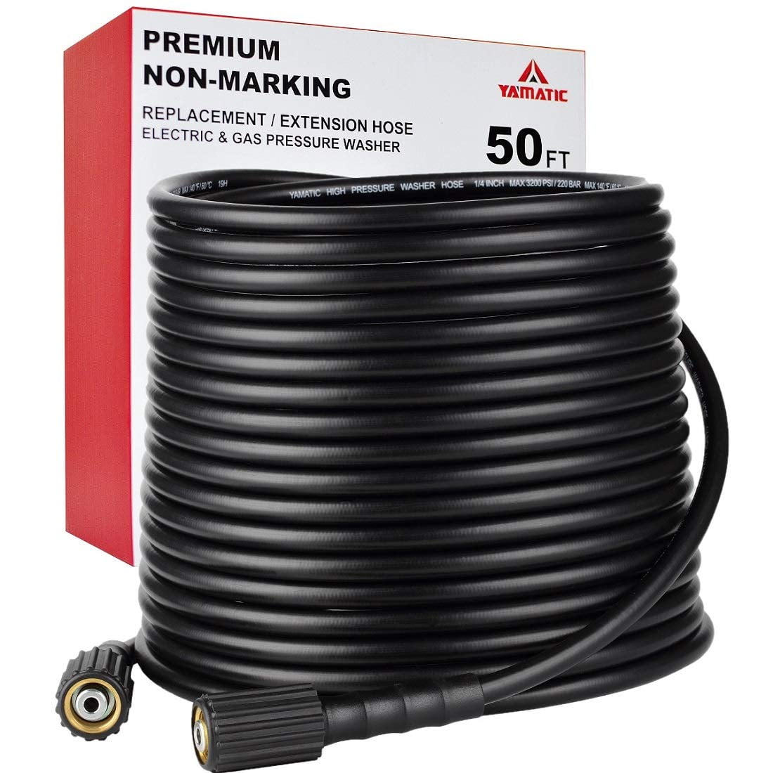 Manguera Para Hidrolavadora Yamatic De 15 M, 1/4" Id, 3200 Psi, M22