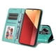 thumbnail image 3 of Funda tipo cartera FOXDOCK para Xiaomi Redmi Note 13 Pro 4G , diseño girasol en relieve, cuero PU, cierre magnético, soporte y tarjetero, 3 of 5