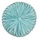 thumbnail image 1 of Cojín De Terciopelo Redondo Grande Para Sillón Tela Velvet celeste, 1 of 7