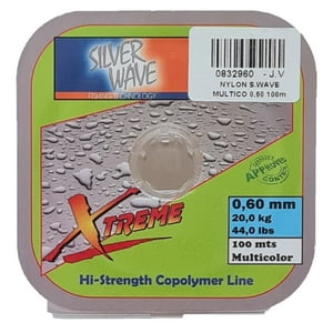 Silver Wave - Nylon De Pesca Multicolor 0,60Mm Resistenci20Kg Bobina 100Mt