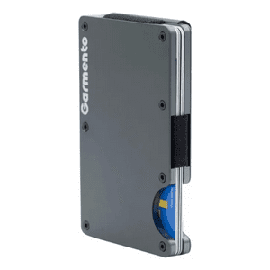 Garmento Billetera Metálica Con Clip Indestructible Rfid Gris