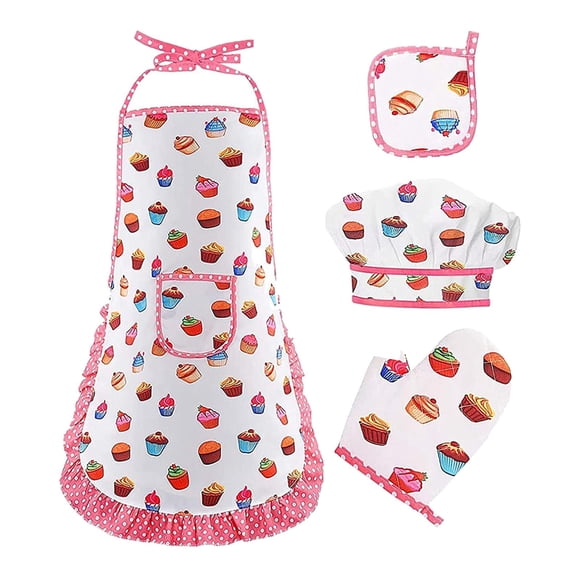 Kids Cooking Baking Set Guantes De Cocina De Juguete De Desarrollo Para Niños 4 Piezas