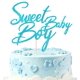 thumbnail image 1 of Adorno para pastel Auteby azul con brillo Sweet Baby Boy, 1 of 7