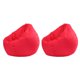 thumbnail image 4 of 2 piezas de bolsa de frijoles de almacenamiento de animales de peluche a prueba de agua cubierta roja, 4 of 5