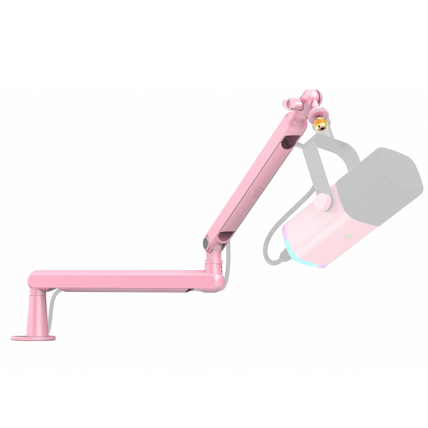 Soporte De Micrófono Boom Arm Fifine Low Profile Pink-bm88p Para Micrófono