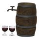 thumbnail image 5 of Escala 1:12 Casa De Mu?ecas En Miniatura Barril De Vino Modelo 1 Barril 2 Copa De Vino Tinto, 5 of 5